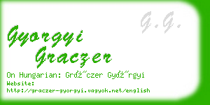 gyorgyi graczer business card